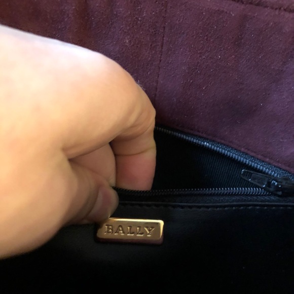 Bally Quilted Maroon Purse - Picture 5 of 7